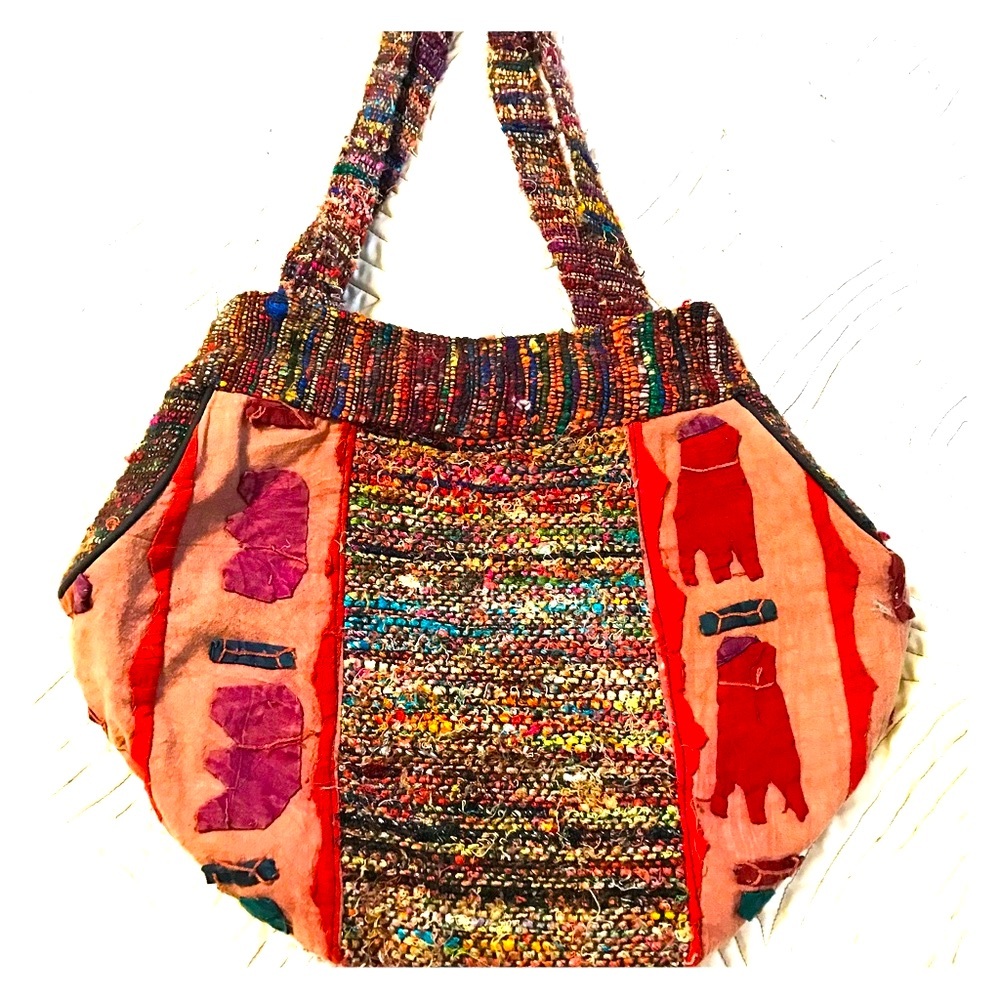Tweed Earth Divas Boho Chic Sustainable Fair Trade Organic hippie bag!